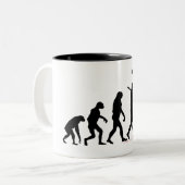 Tasse 2 Couleurs Évolution de zombi (Devant gauche)