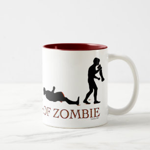 Tasse 2 Couleurs Évolution de Zombie