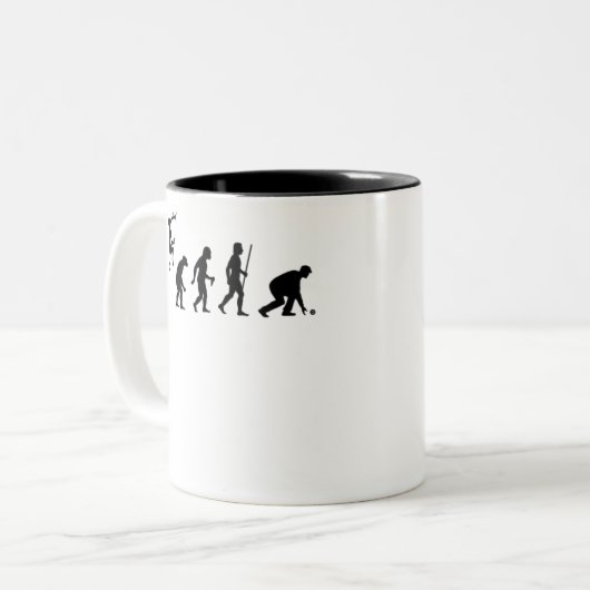Tasse 2 Couleurs Evolution of Lawn Bowls (Devant gauche)