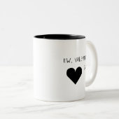 Tasse 2 Couleurs Ew, Saint Valentin (Devant droit)