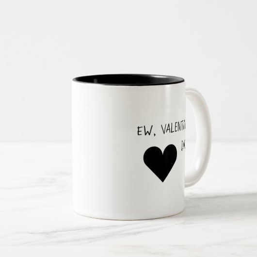 Tasse 2 Couleurs Ew, Saint Valentin (Devant droit)