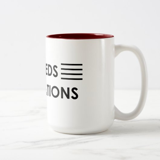 Tasse 2 Couleurs "Exceeds expectations" (Droit)