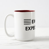 Tasse 2 Couleurs "Exceeds expectations" (Gauche)