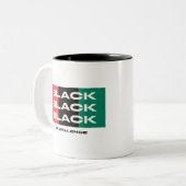 Tasse 2 Couleurs Excellence noire (Devant gauche)