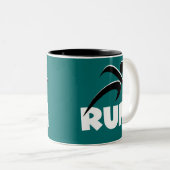 Tasse 2 Couleurs EXÉCUTER blanc (Devant droit)