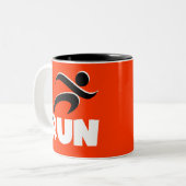 Tasse 2 Couleurs EXÉCUTER blanc (Devant gauche)
