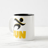 Tasse 2 Couleurs EXÉCUTER jaune (Devant gauche)