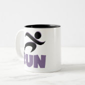 Tasse 2 Couleurs EXÉCUTER Purple (Devant gauche)