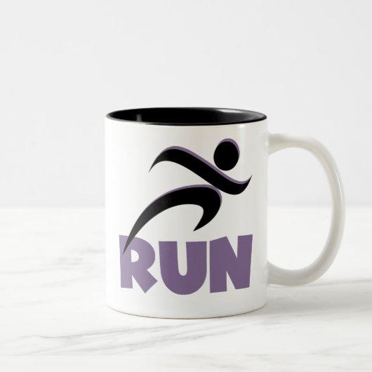 Tasse 2 Couleurs EXÉCUTER Purple (Droit)