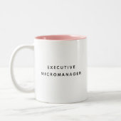 Tasse 2 Couleurs Executive Micromanager Funny Boss Coworker Bestie (Gauche)