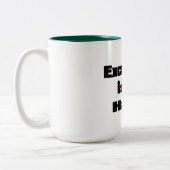 Tasse 2 Couleurs Exellence est une habitude inspirant conception de (Gauche)