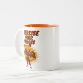 Tasse 2 Couleurs Exercez vos démons (Devant gauche)