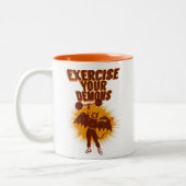Tasse 2 Couleurs Exercez vos démons (Gauche)