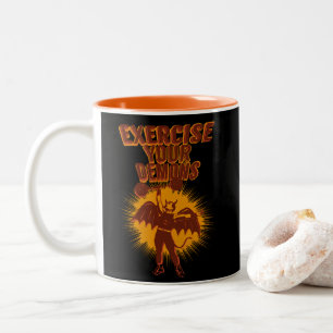 Tasse 2 Couleurs Exercez vos démons Blk BG