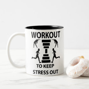 Tasse 2 Couleurs Exercice de fitness en salle de sport