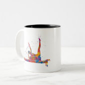 Tasse 2 Couleurs exercice de gymnastique (Devant gauche)