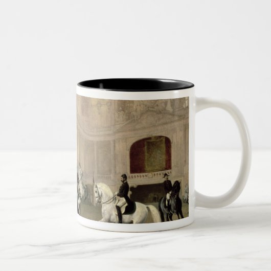 Tasse 2 Couleurs Exercice de matin dans le Hofreitschule (Droit)