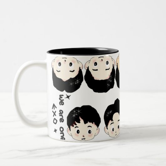 Tasse 2 Couleurs Exo cartoon cute design  (Gauche)