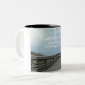 Tasse 2 Couleurs Exode 33:14 Ma présence ira avec toi... (Devant gauche)