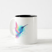 Tasse 2 Couleurs Exotic Rainbow Hummingbird (Devant gauche)