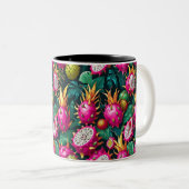 Tasse 2 Couleurs Exotique tropicale (Devant droit)