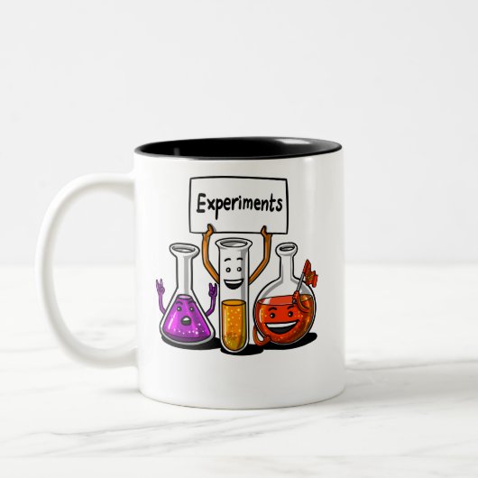 Tasse 2 Couleurs Expériences en chimie Drôle Science Plaisanterie (Gauche)