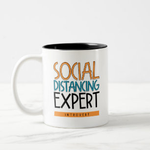 Tasse 2 Couleurs Expert Distances Sociales Introduction