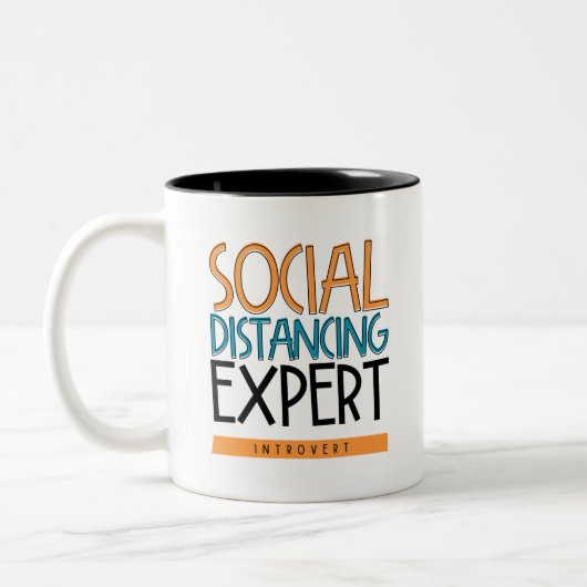 Tasse 2 Couleurs Expert Distances Sociales Introduction (Gauche)