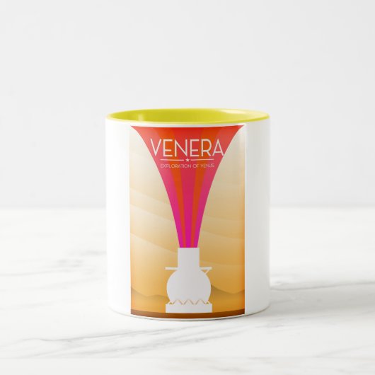Tasse 2 Couleurs Exploration de Vénus par Venera (Centre)