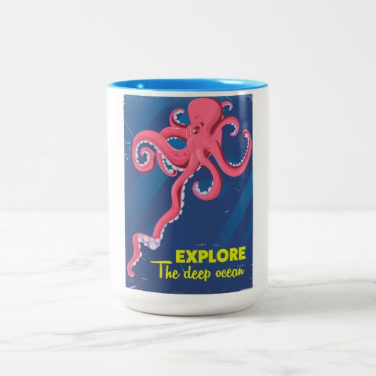 Tasse 2 Couleurs Explorer l'océan profond (Centre)