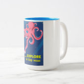 Tasse 2 Couleurs Explorer l'océan profond (Devant droit)