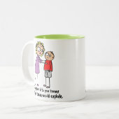 Tasse 2 Couleurs Exploser le cerveau (Devant gauche)