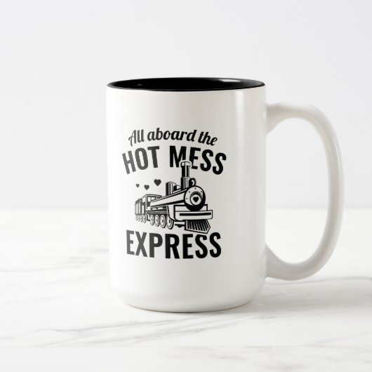Tasse 2 Couleurs Express Hot Mess (Droit)