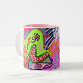 Tasse 2 Couleurs Expression fantastique, abstraite (Devant gauche)