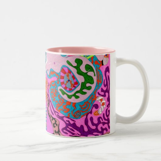 Tasse 2 Couleurs Expression fantastique, abstraite (Droit)
