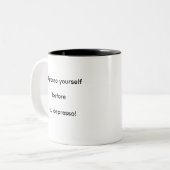 Tasse 2 Couleurs Exprimez-vous avant de vous déprimer ! (Devant gauche)