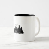 Tasse 2 Couleurs Extérieur - Noir (Devant droit)