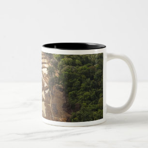 Tasse 2 Couleurs Extraction d'or alluvionnaire. Forêt tropicale, Gu