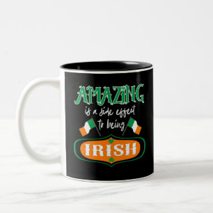 Tasse 2 Couleurs Extraordinaire Shamrock du drapeau irlandais Lucky