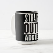 Tasse 2 Couleurs Extrémité droite ajoutez votre texte (Devant gauche)
