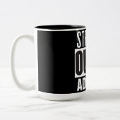 Tasse 2 Couleurs Extrémité droite ajoutez votre texte (Gauche)