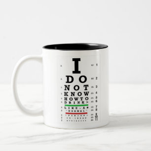 Tasse 2 Couleurs Eye Exam - Cadeaux Sobers Hommes Femmes