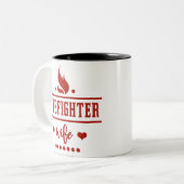 Tasse 2 Couleurs F7 | Femme pompière (Devant gauche)
