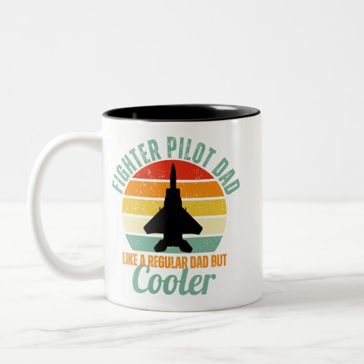 Tasse 2 Couleurs F-15 Pilote de combat père (Gauche)