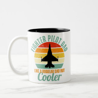 Tasse 2 Couleurs F-16 Pilote de combat père