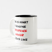Tasse 2 Couleurs fabricant de différence, génial (Devant gauche)