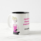 Tasse 2 Couleurs Fabulous Fitness Instructor (Devant gauche)