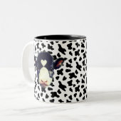 Tasse 2 Couleurs Face de vache noire et blanche (Devant gauche)