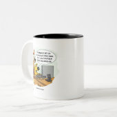 Tasse 2 Couleurs Facebook pour Chiens (Devant gauche)