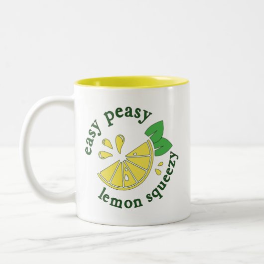 Tasse 2 Couleurs Facile, Citron Squeezy (Gauche)